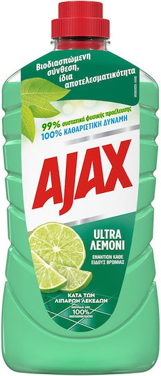 Ajax Ultra7 Καθαριστικό Υγρό Πατώματος Λεμόνι 1lt