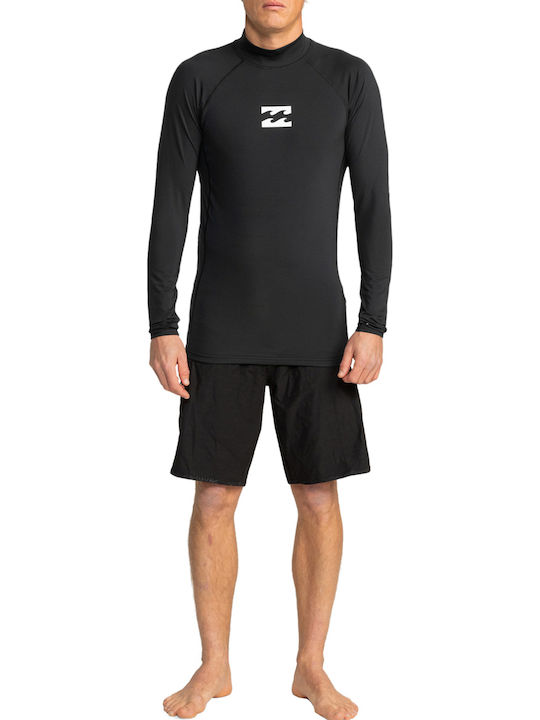 Billabong Waves All Day UPF 50 Мъжка Дълъг Ръкав Слънцезащитна Блуза Черна