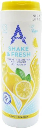 Astonish Shake & Fresh Λεμόνι 350gr Σκόνη Φρεσκαρίσματος Χαλιών