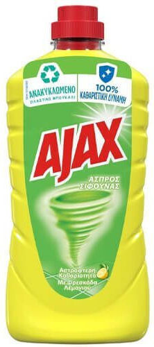 Ajax Classic White Σίφουνας Cleaning Liquid for Floor Lemon 1lt