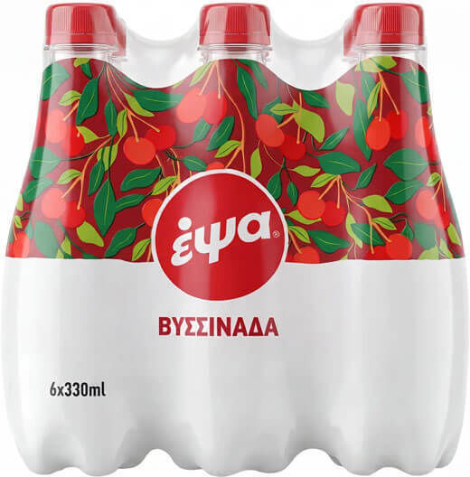 EPSA Сок От Вишни С Газировка В Бутилка 6x330ml