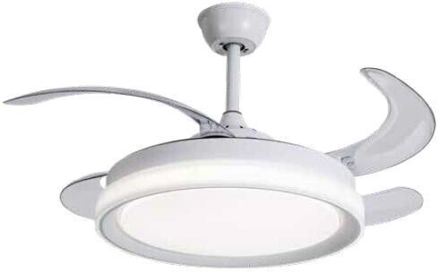 Lineme Minuano Nuovo Ceiling Fan 106cm with Light Transparent / White