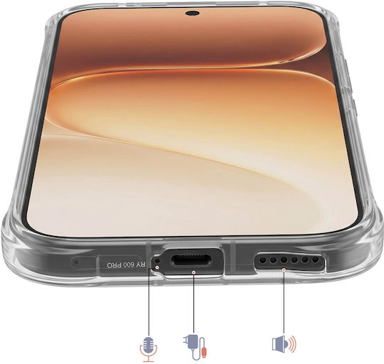 Husă Avizar Honor 600 Pro Shockproof Flexibilă Din Silicon Transparentă