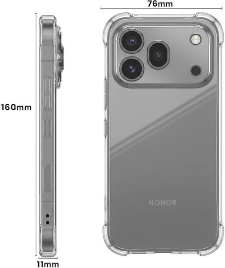 Husă Avizar Honor 600 Pro Shockproof Flexibilă Din Silicon Transparentă