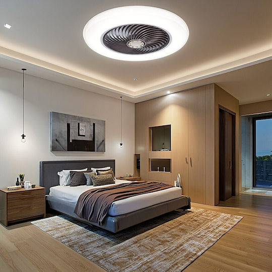 Home Lighting Dalton Deckenleuchte mit Leuchte Braun / Weiß