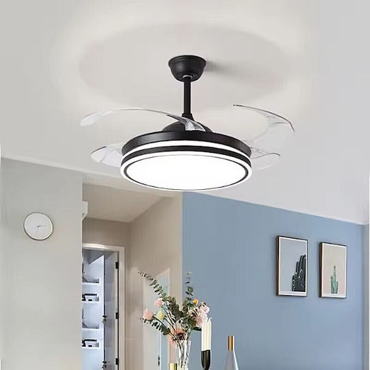 Home Lighting Fama Ceiling Fan 105cm With Black Light Fixture