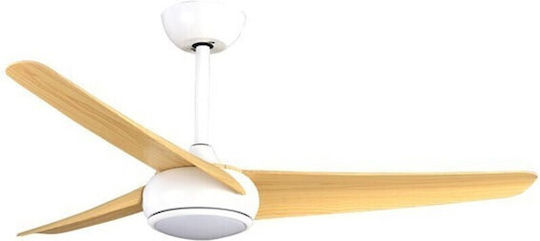 Eurolamp Deckenventilator 107cm mit Leuchte Schwarz