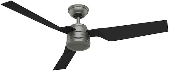 Hunter Cabo Frio Ventilator De Tavan 132cm Cu Lentile De Mărire Maro / Argintiu