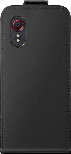 Avizar Вертикален Магнитен Флип Калъф Galaxy XCover 5 С Държач За Карти Черен