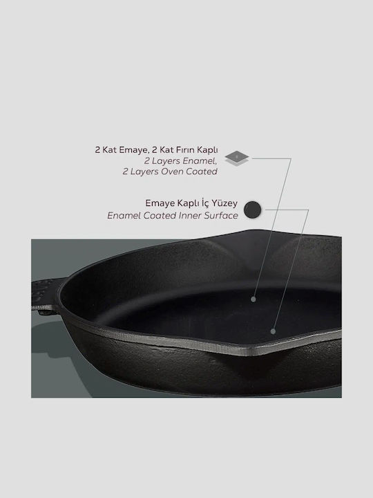 Lava Τηγάνι από Μαντέμι 30cm