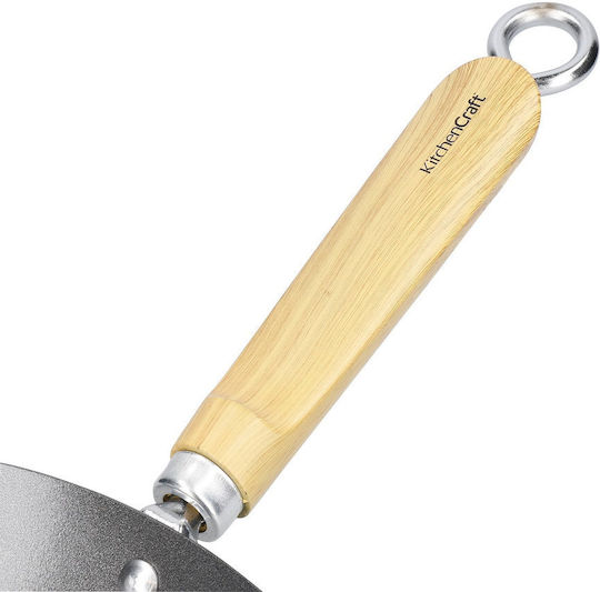 Kitchen Craft Double Wok from Carbon Steel with Non-Stick Coating 30cm