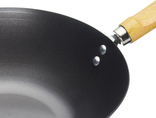 Kitchen Craft Double Wok from Carbon Steel with Non-Stick Coating 30cm