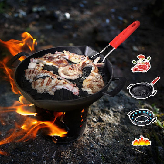 Lava Lava Gusseisen Grill mit Emaille Innenbeschichtung 32cm