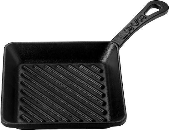 Lava Grill Pan Cast Iron with Enamel Coating 16cm