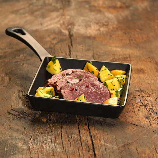 Lava Grill Pan Cast Iron with Enamel Coating 16cm