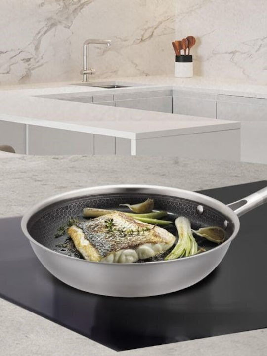 Maestro Wave Edelstahlpfanne mit Keramikbeschichtung 24cm
