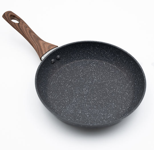 Marble Aluminum Pan No 26 – Non-stick Soft-touch Wood Effect Handle Marble Aluminum Pan No 26 – Non-stick Soft-touch Wood Effect Handle