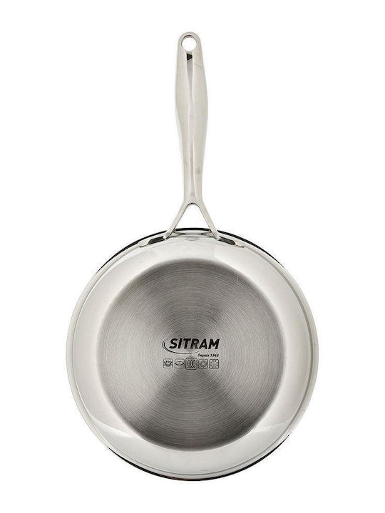 Sitram Τηγάνι από Ανοξείδωτο Ατσάλι 20cm