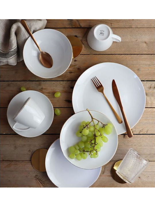 Lubiana Gold Porcelain Dinnerware Set 20pcs