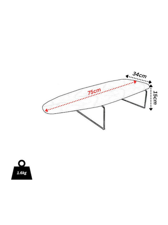 Vesta Blimp Ironing Board For Steam Iron Tabletop Blimp 75x34x15cm