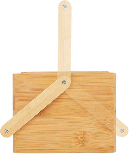 Relaxdays Wooden Cutlery Drainer Beige 23x25x15.5cm Relaxdays Wooden Cutlery Drainer Beige 23x25x15.5cm