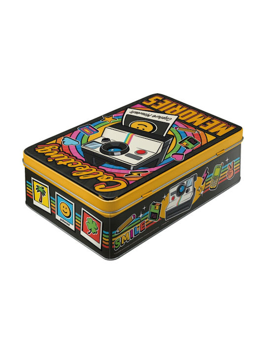 Nostalgic Art Nostalgic Lebensmittelglas Box mit Deckel Metallisch 3x3x23cm