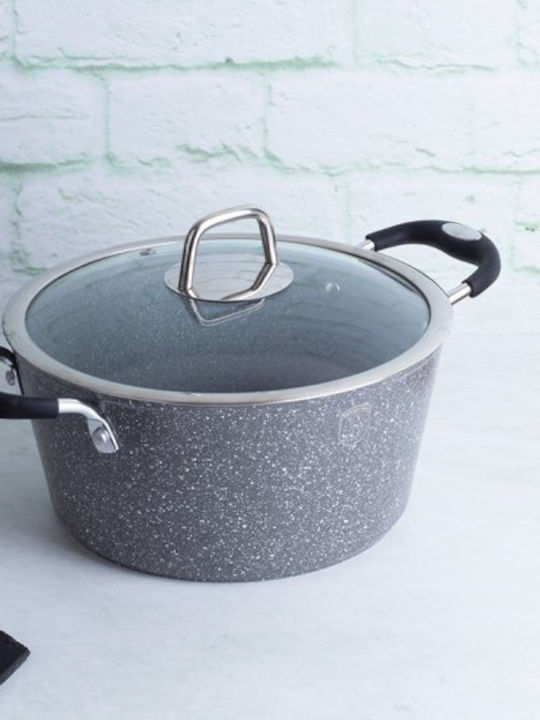 Berlinger Haus Stone Touch Line Tiefer Topf aus Aluminium 4.6Es / 24cm