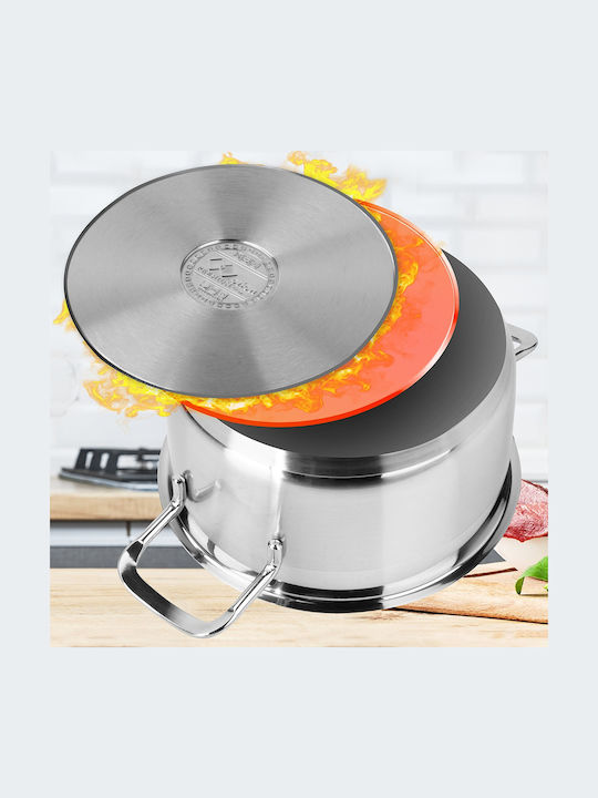 Hascevher Anett Deep Stainless Steel Pot 2.3lt
