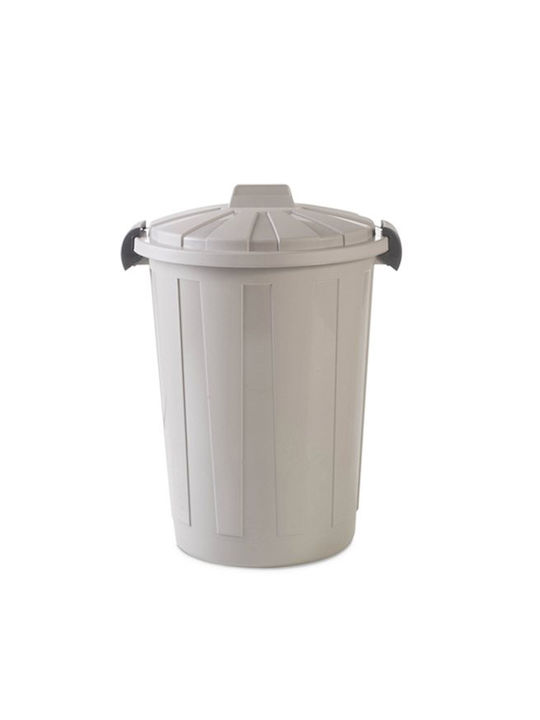 Outdoor Waste Bin Outbin Plastic Lid 60L Grey