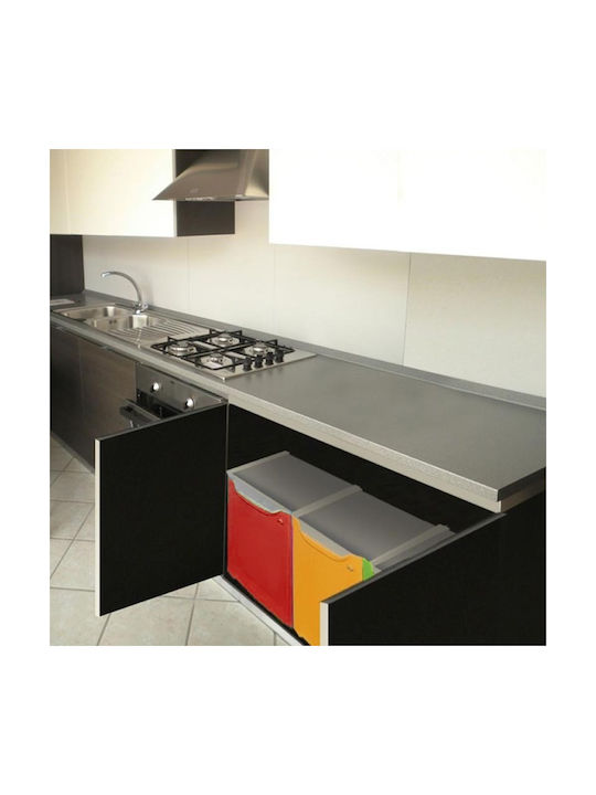 ArtPlast Waste Bin Recycling Plastic Yellow 66lt 1pcs