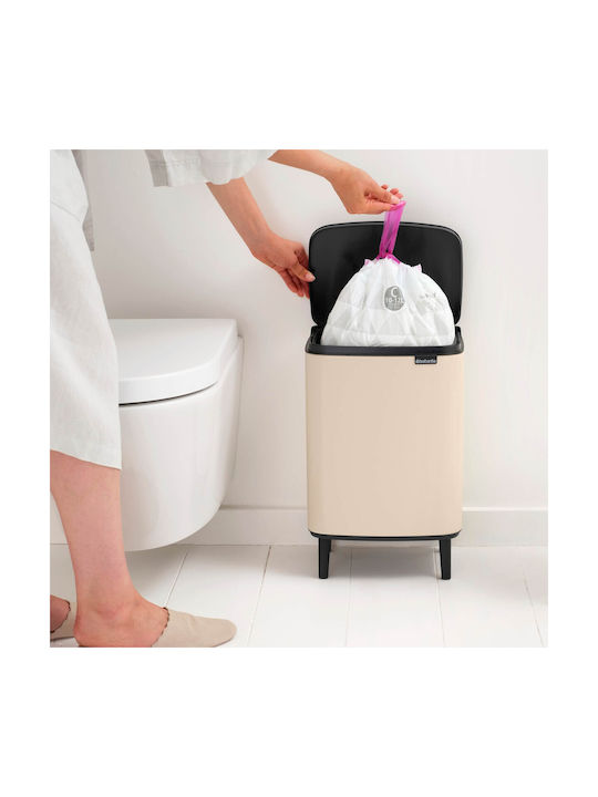 Brabantia Bo Small Hi Mülleimer Kunststoff Beiger 12lt