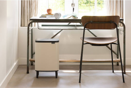 Brabantia Κάδος Bo Small Hi Απορριμμάτων Πλαστικός Μπεζ 12lt