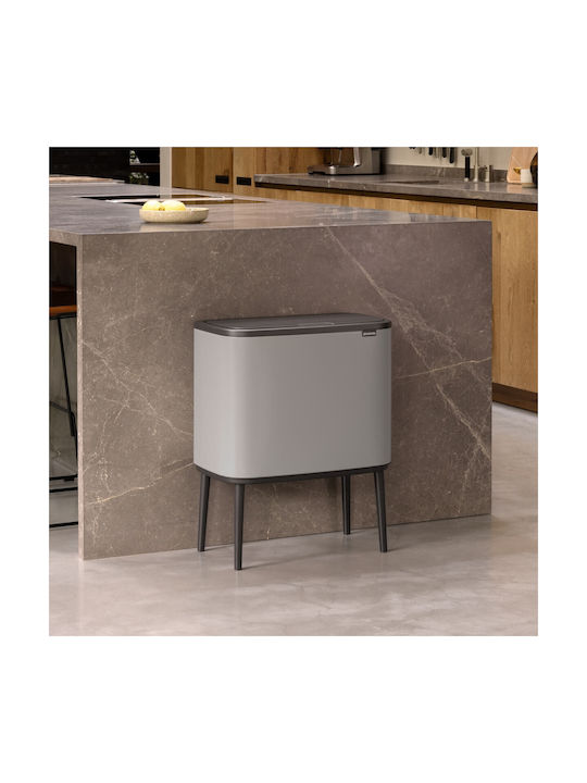 Brabantia Bo Touch Mülleimer Kunststoff Grau 36lt