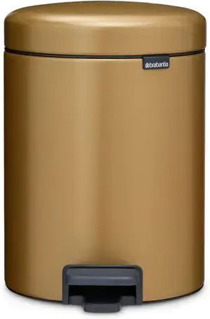 Brabantia NewIcon Pedal Waste Bin Metallic with Pedal 5L
