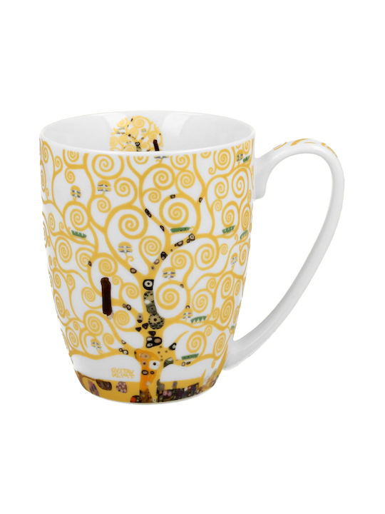 Mug 360ml Box Duo Klimt Tree Life Ecru