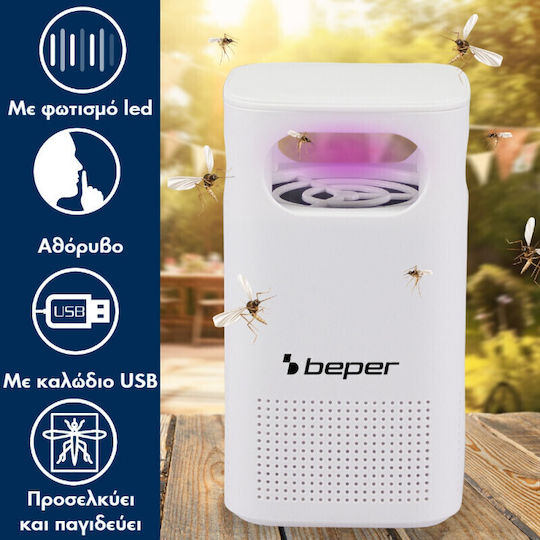 Beper Ηλεκτρική Εντομοπαγίδα Εσωτερικού Χώρου Led 5W P206ZAN101