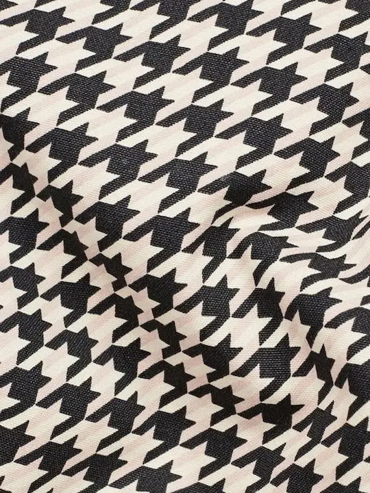Дамски Текстилен Панталон в Boyfriend Кройка Black, White, Pink