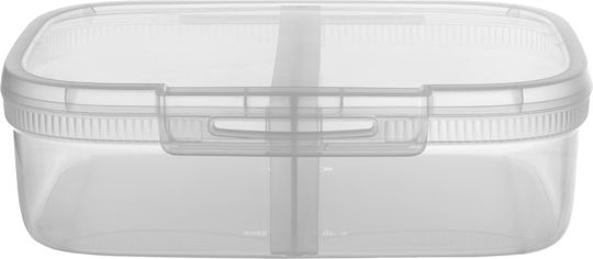 Recipient alimente dreptunghiular cu separator 3.3l Snap Box transparent