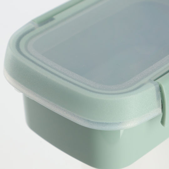 Recipient Alimentar Gustare Dreptunghiular 0.2l Smart Eco To Go 12x9x5cm Verde Deschis