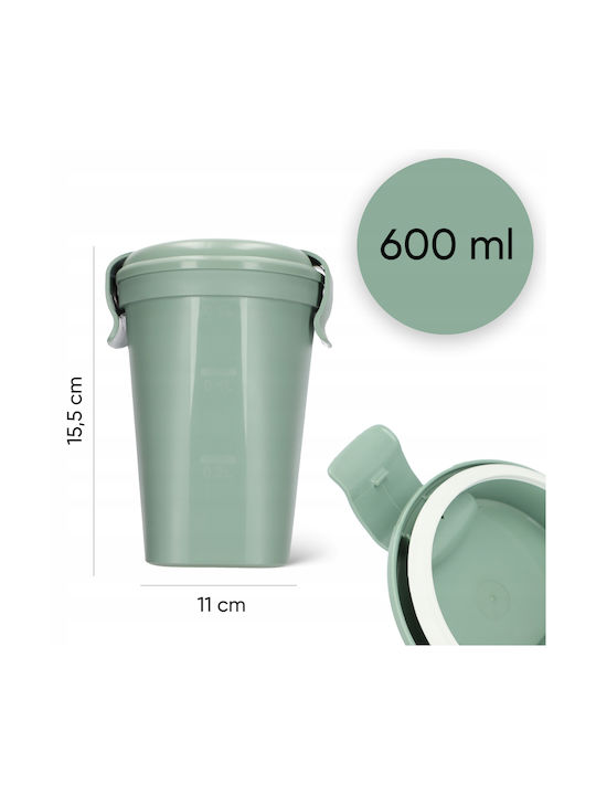 Food Container Cup Cup L 0.6l Smart Eco To Go Ø11x17cm Soft Green