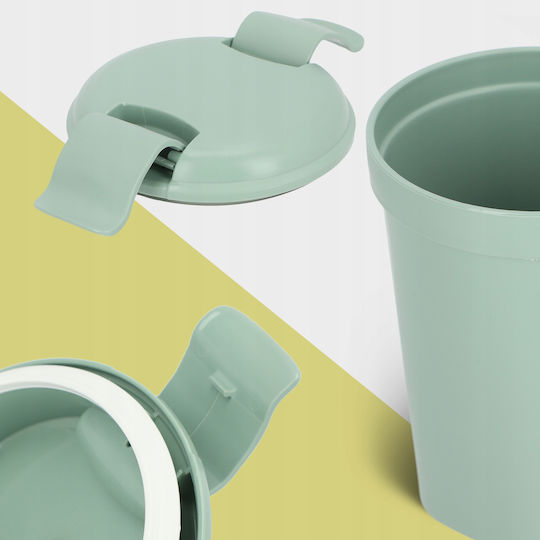 Recipient alimentar Cup Cup L 0.6l Smart Eco To Go Ø11x17cm Verde Soft