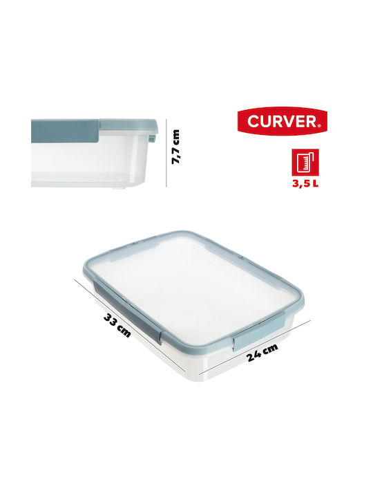 Food Storage Container Rectangular 3.5L Smart Eco Fresh 33.1x24.5x7.6cm