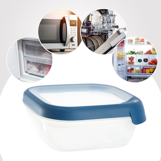 Square Food Container 0.75l Grand Chef Eco 15x15x6.5cm