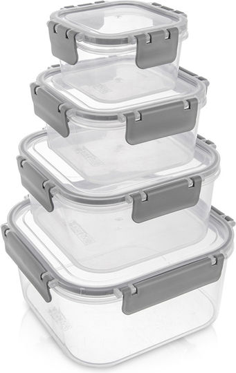 Orion Transparent Lunch Boxes Set 4 Pieces Orion Transparent Lunch Boxes Set 4 Pieces