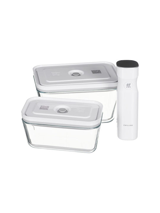 Zwilling J.A. Henckels Set Glass Lunch Boxes White 7 Pieces