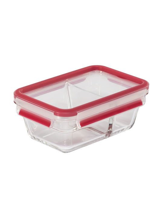 Emsa Glass Lunch Box Red 800ml