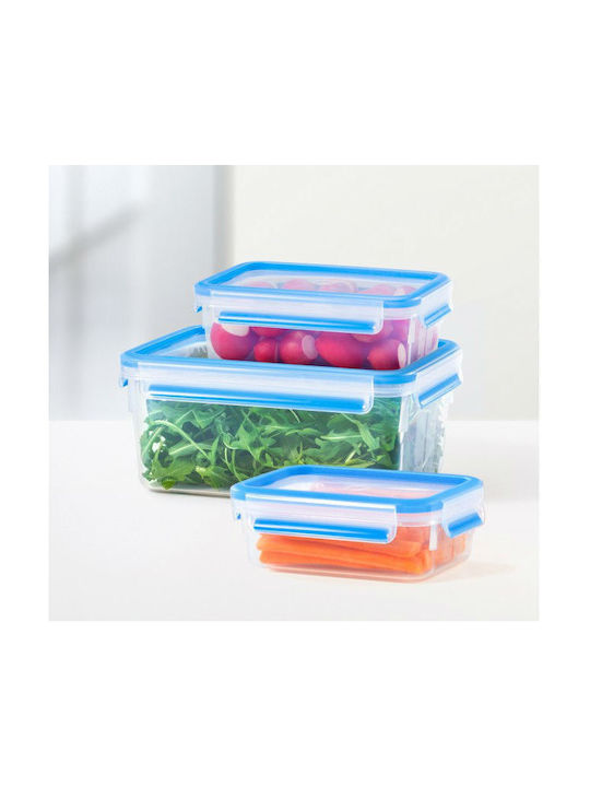 Tefal Cutie pentru Mâncare Plastic Albastru 3buc