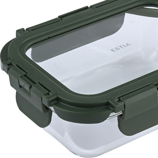 Estia Glass Lunch Box Transparent 370ml