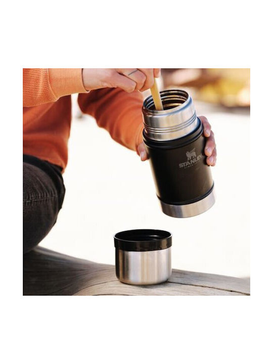 Stanley Legendary Classic Lunchbox Isolierte Lunchbox Inox Matt Black Pebble 700ml 1Stück