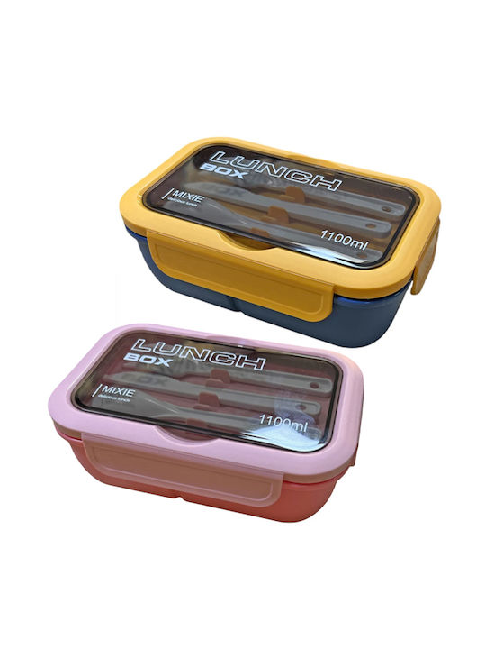 TnS Lunchbox Kunststoff Grün Geeignet für die Mikrowelle 1100ml 1Stück